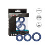 Calexotics Lot de 3 Cockrings Link Up Bleus